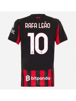 Zenske Futbalové oblečenie AC Milan Rafael Leao #10 2025-26 Krátky Rukáv - Domáci